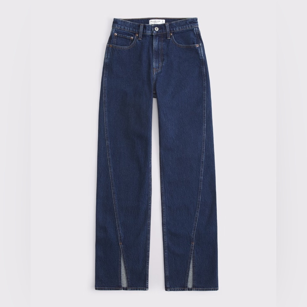 Abercrombie & Fitch jeans women the 90s relaxed high rise Black Jeans‎ size 24